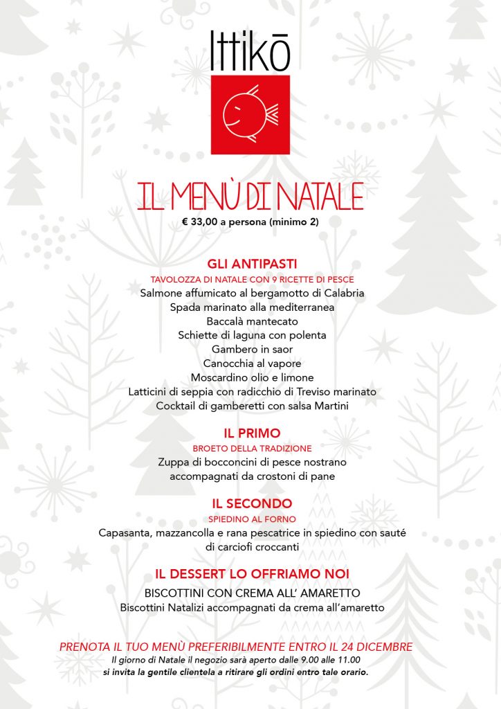 Menu Di Natale A Base Pesce.Menu Di Natale E San Silvestro Ittikō