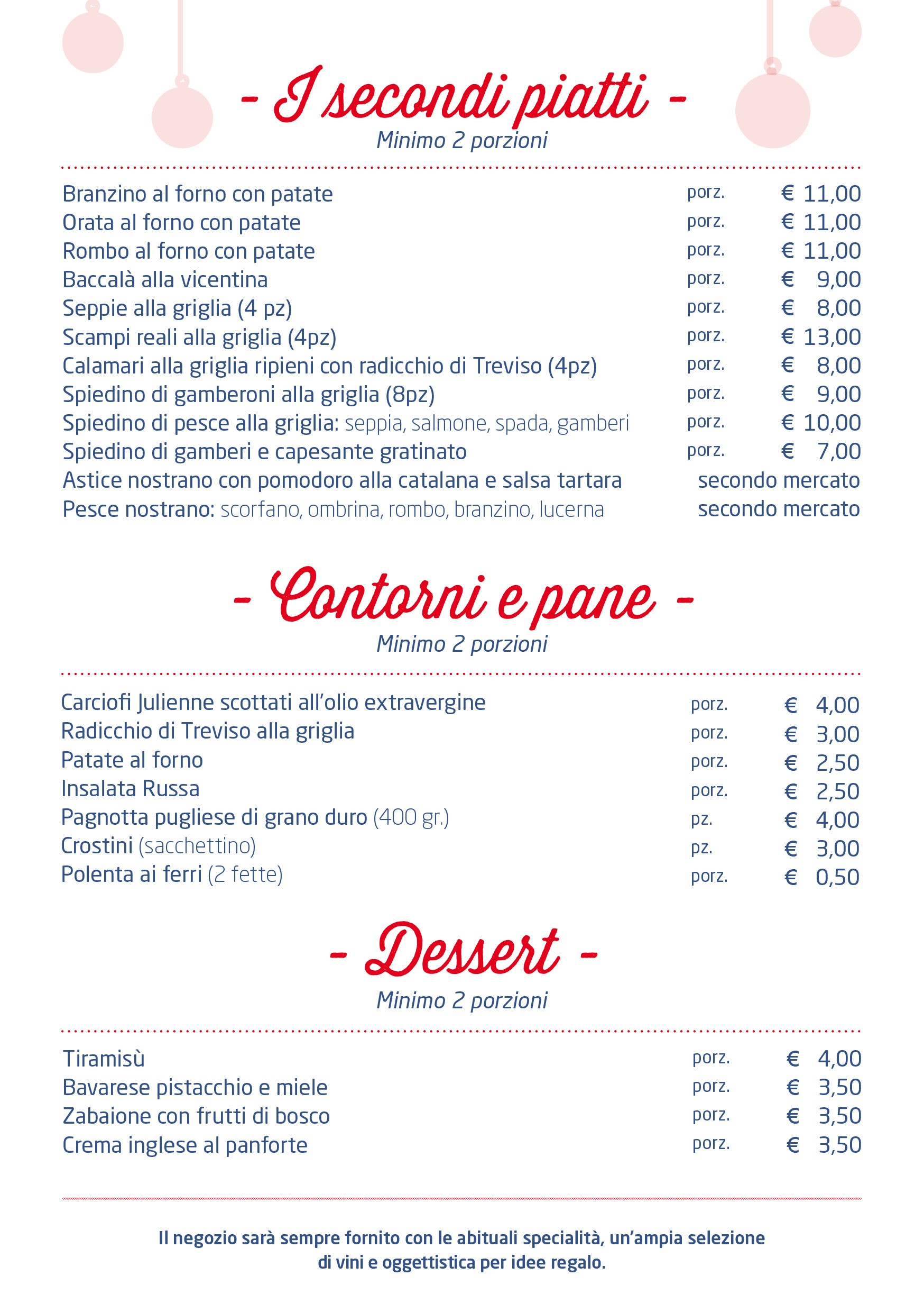 Menu X Le Feste Di Natale.Menu Delle Feste Natalizie